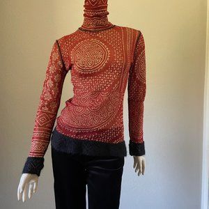 Jean Paul Gaultier Mesh Turtleneck